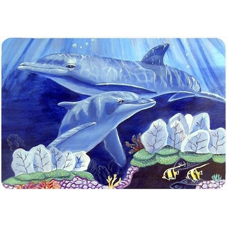 Carolines Treasures 7080MP Dolphin Under The Sea Mouse Pad; Hot Pad Or Trivet
